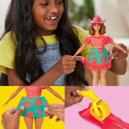 Barbie Play-Doh Designer Dolls Florals & Fringe