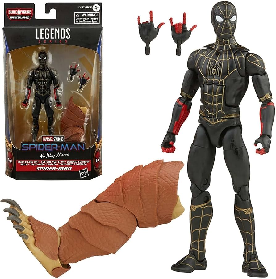Spider-man: No Way Home Deluxe 6-inch Action Figure (Black)