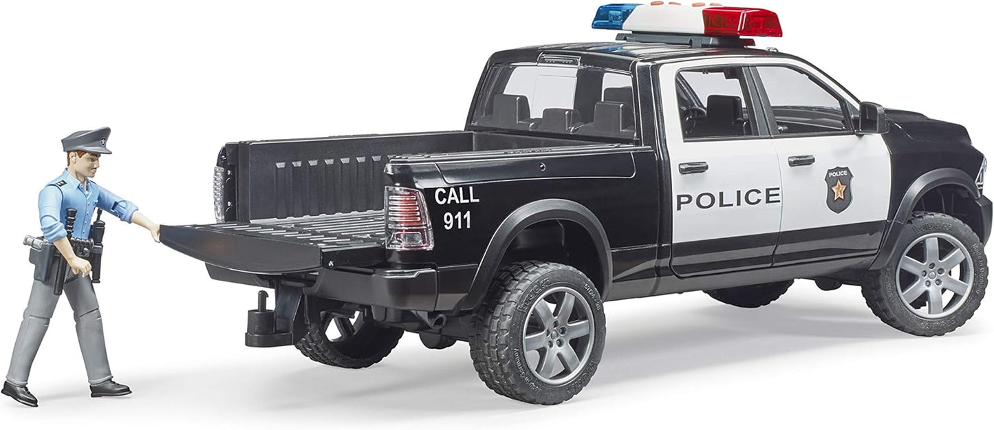 Bruder 02505 Police Ram 2500 w/ Policeman and Light & Sound Module 20.12.8