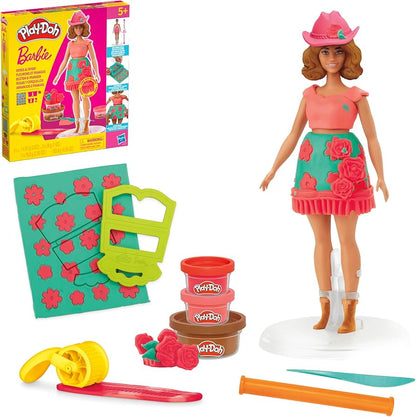Barbie Play-Doh Designer Dolls Florals & Fringe