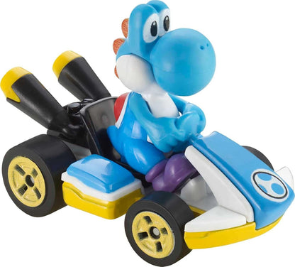 HW Mario Kart 4-Pack #4 Walugi, Toad, Light-Blue Yoshi, Diddy Kong