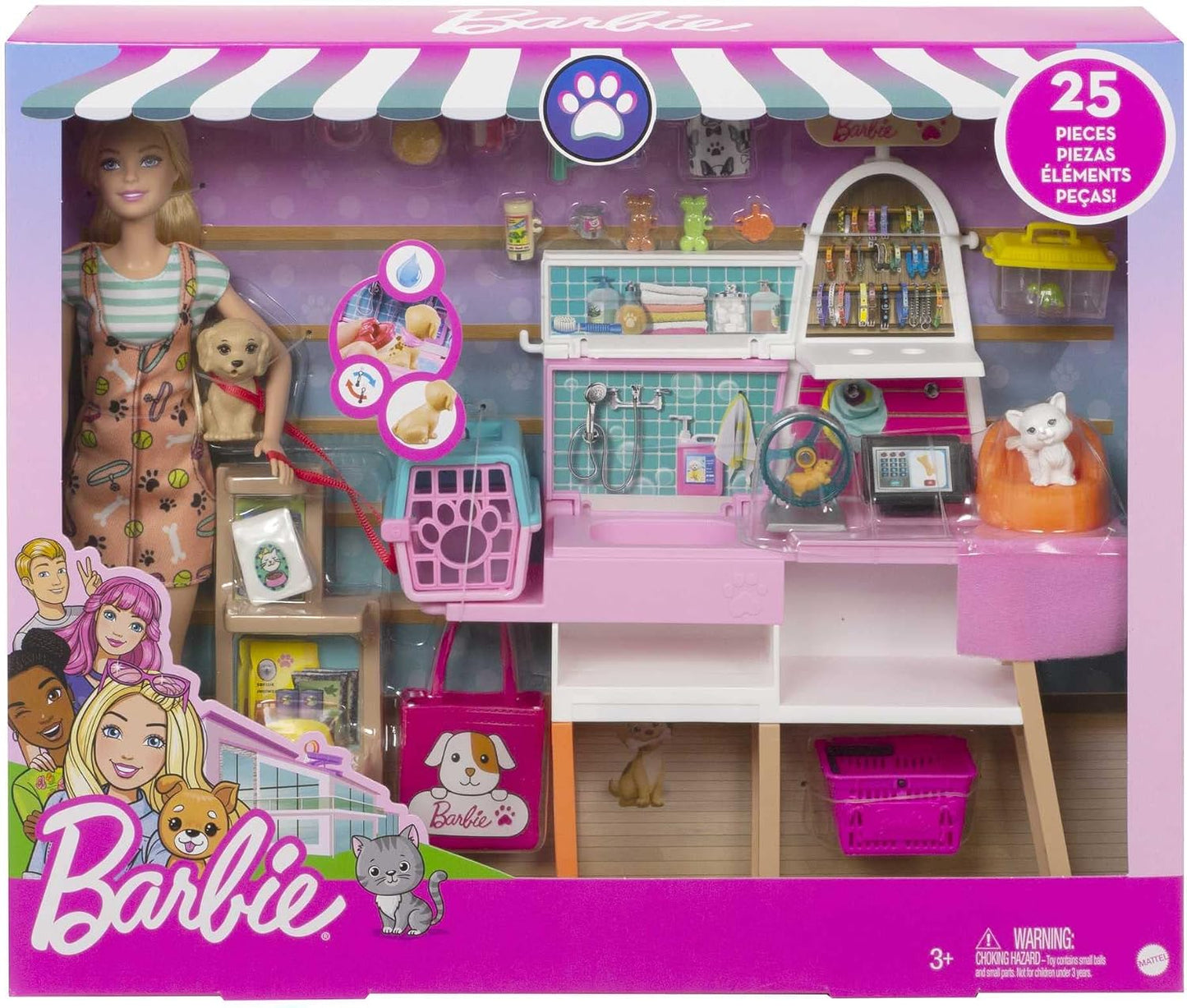 Barbie Doll Pet Boutique Playset