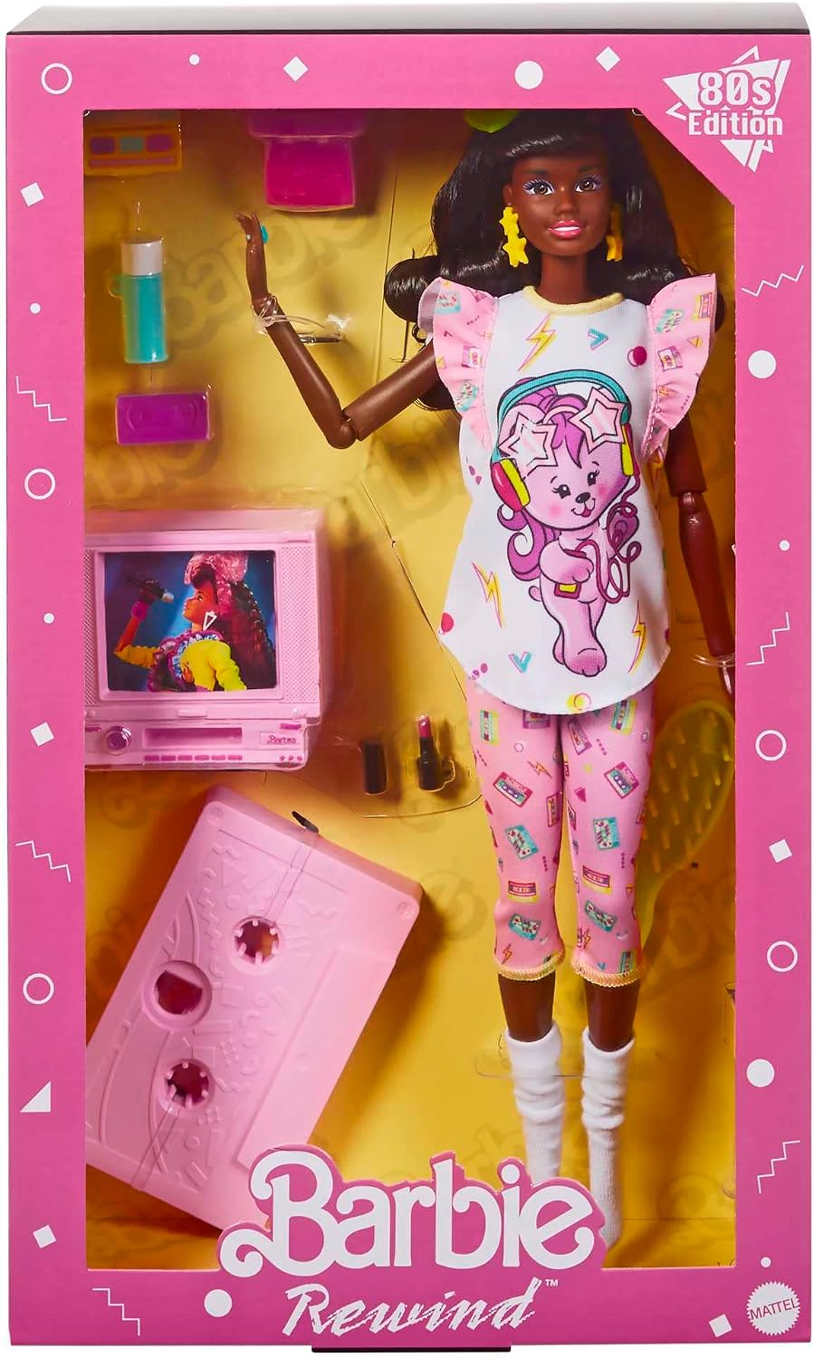 *Barbie Signature Rewind 80s Edition Slumber Party Doll Black