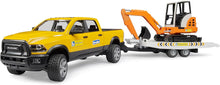 Bruder 02546 Ram Rental Service with Mini Excavator