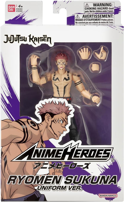 Jujutsu Kaisen Anime Heroes Ryomen Sukuna (Uniform Ver.) 6.5-Inch Action Figure
