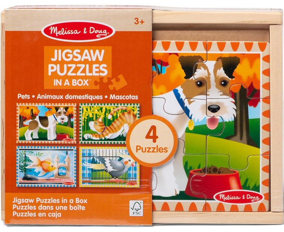 4-in-1 Pet Friends Puzzle Set