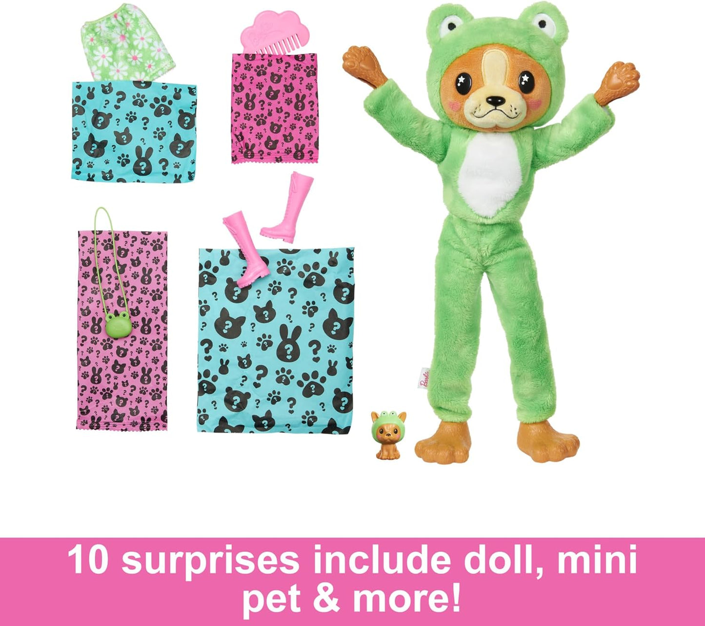 Barbie Cutie Reveal Puppy as Frog