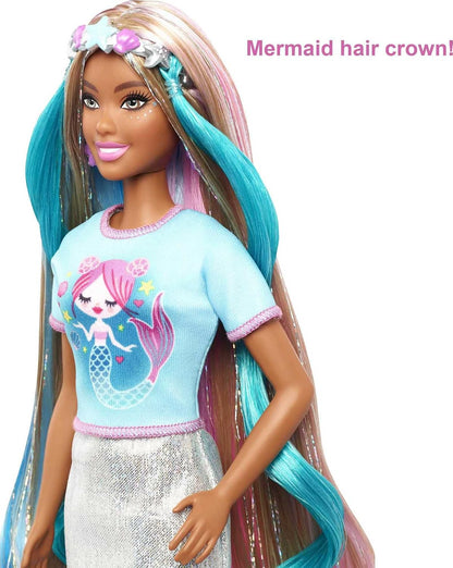 Barbie Fantasy Hair Doll Black