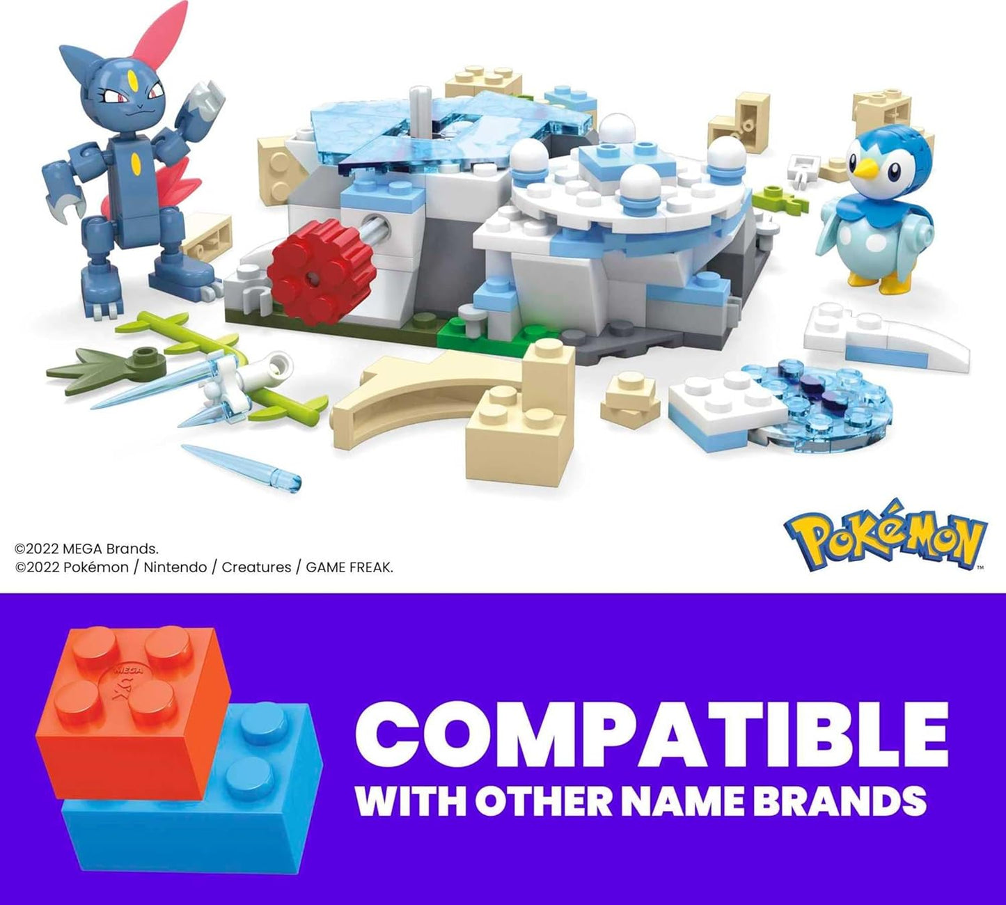 MEGA MCX Pokemon Piplup and Sneasels Snow Day