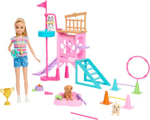 Barbie Stacie to the Rescue Puppy Obstacle Course with Doll