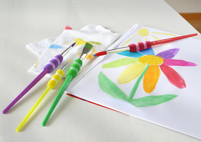 4 Pack Soft Grip Brushes