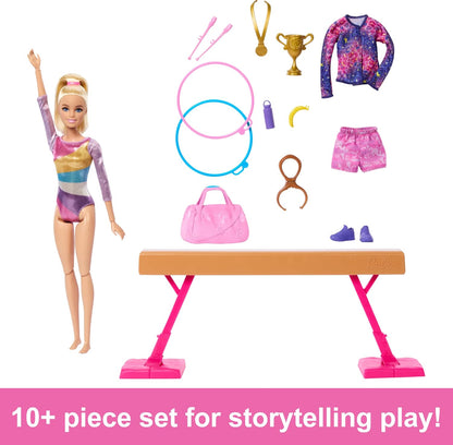 Barbie Gymnastics Playset with Blonde Doll