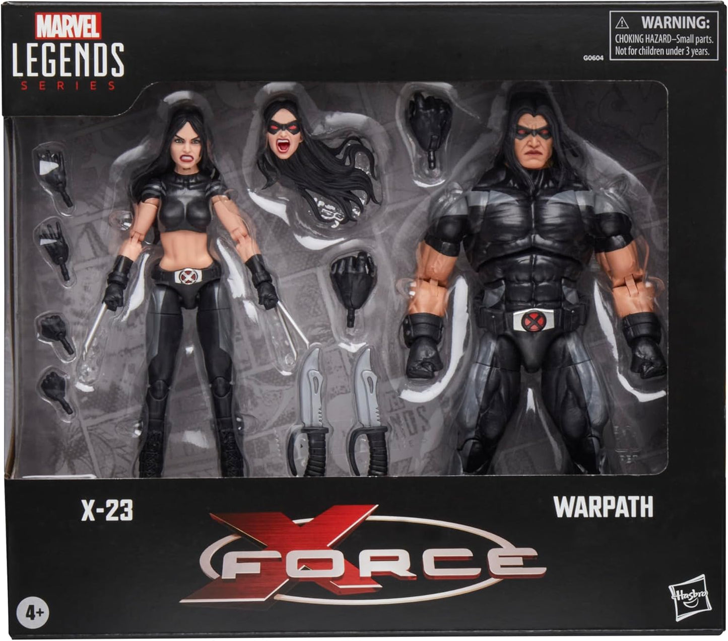 X-Force Marvel Legends X-23 & Warpath Action Figures