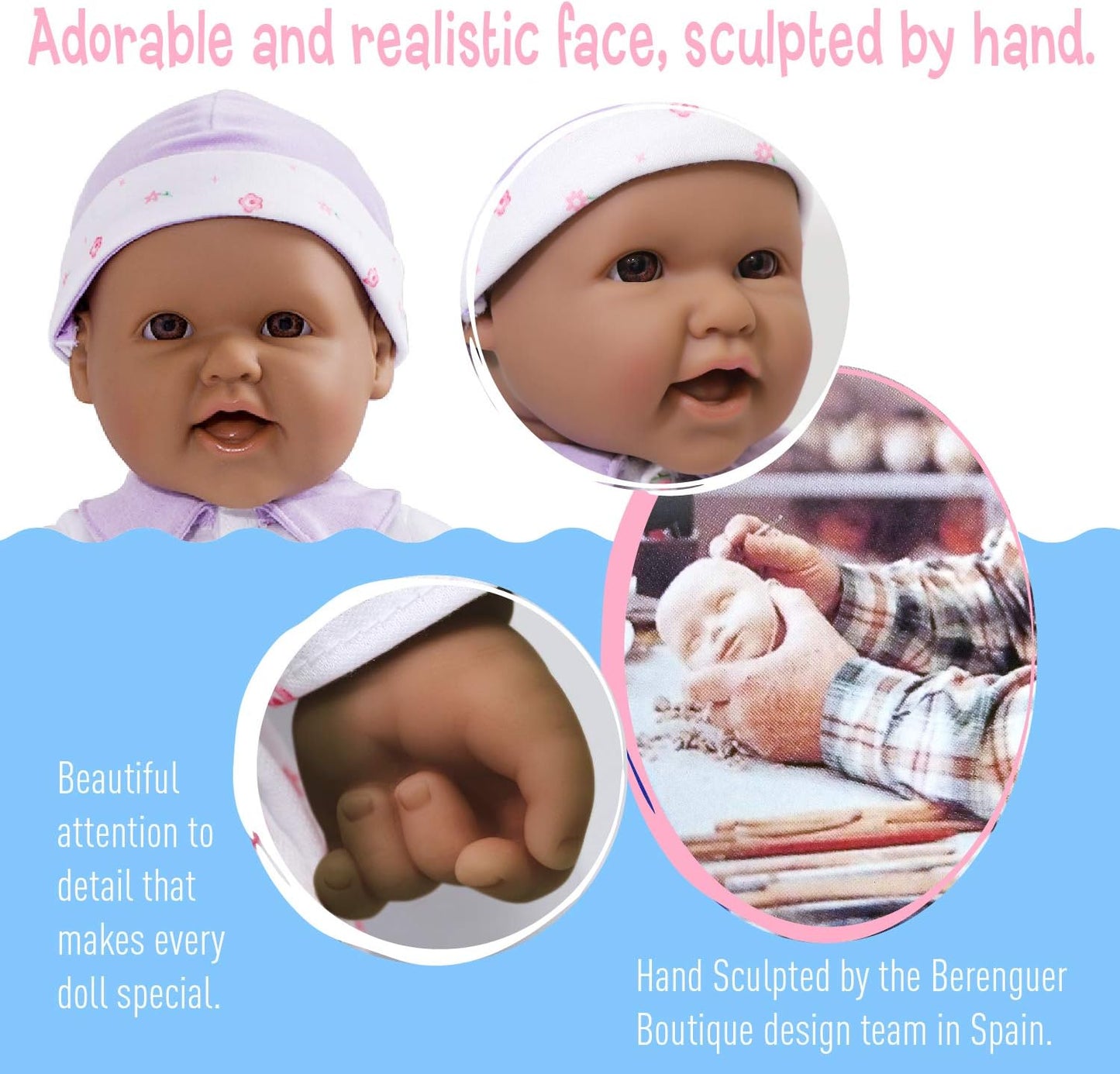 La Baby 16" Soft Body Baby Doll Hispanic