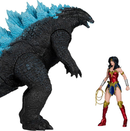 DC Multiverse Wonder Woman vs Godzilla Megafig