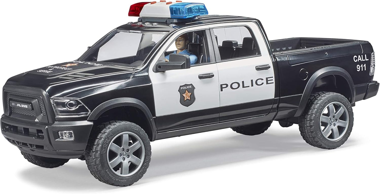 Bruder 02505 Police Ram 2500 w/ Policeman and Light & Sound Module 20.12.8
