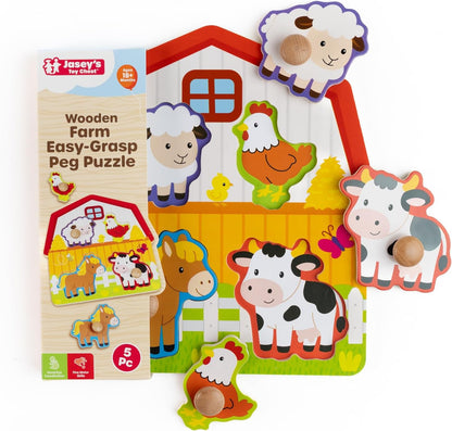 Wooden Farm Easy-Grasp Peg