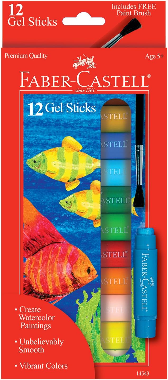 12ct Gel Sticks w/ free paint brush