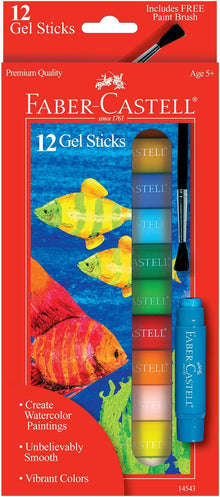 12ct Gel Sticks w/ free paint brush