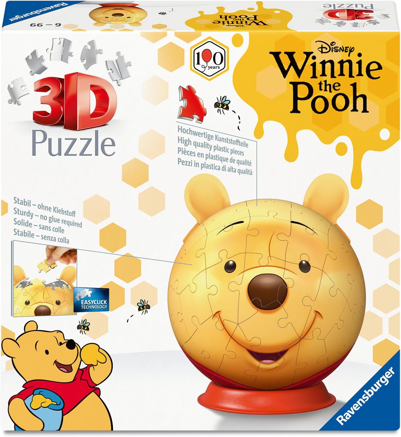 3D Winnie the Pooh w/Ears 72pc Puzzle