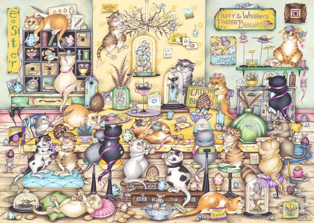 Crazy Cat's Easter Eggstravaganza 1000pc