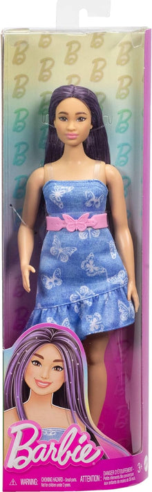 Barbie Fashionista #231 Denim Butterfly Print Dress