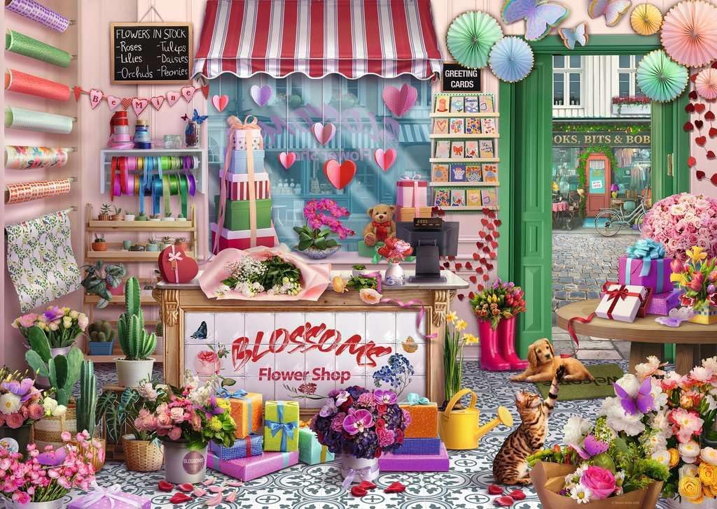Blossoms Flower Shop 1000pc Puzzle