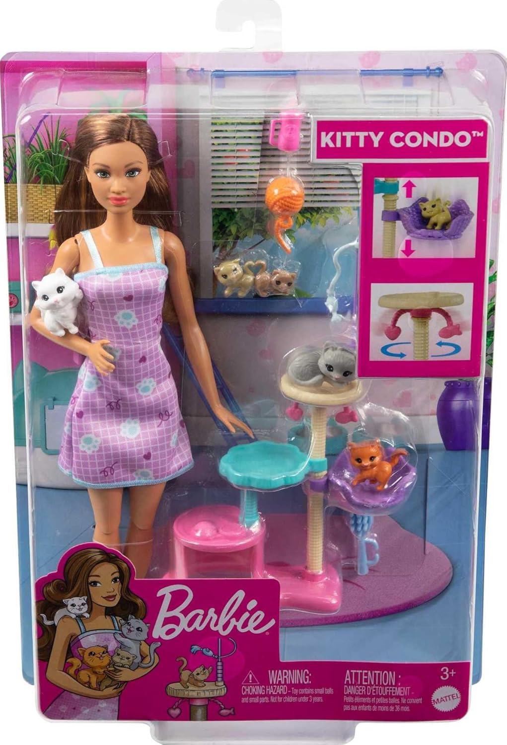 Barbie Kitty Condo with Brunette Doll