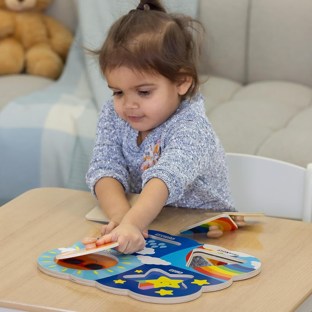 Wooden Shapes Easy-Grasp Peg