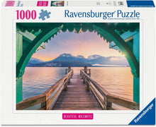 Footbridge at Lac d'Annecy 1000pc