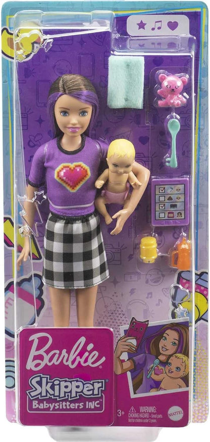 Barbie Skipper Babysitters Doll & Accessories Brunette