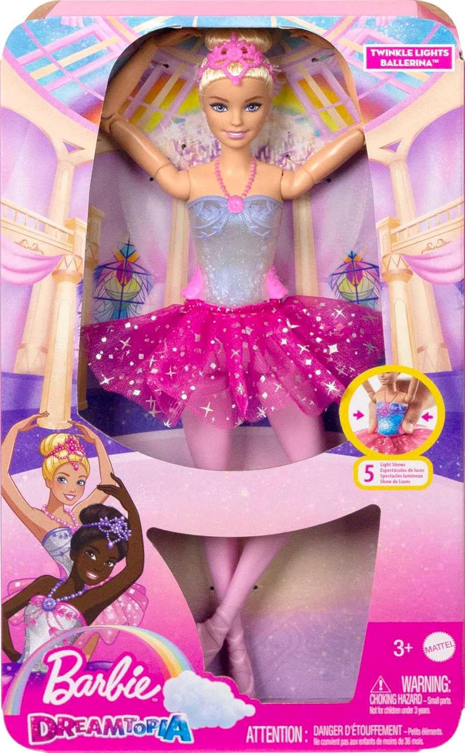 Barbie Dreamtopia Twinkle Lights Ballerina Doll Blonde