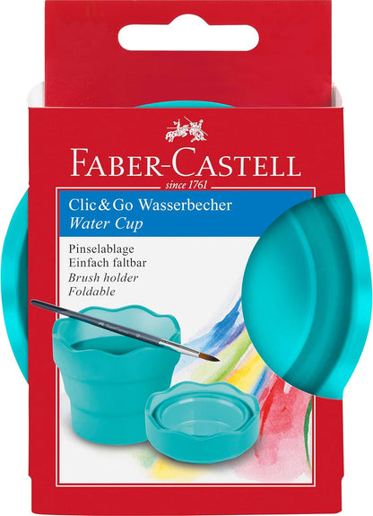 Clic&Go Collapsible Water Cup - Turquoise