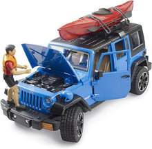 Bruder 02529 Jeep Wrangler Rubicon w/ Kayak and Kayaker 18.10.10