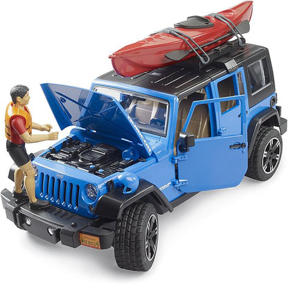 Bruder 02529 Jeep Wrangler Rubicon w/ Kayak and Kayaker 18.10.10