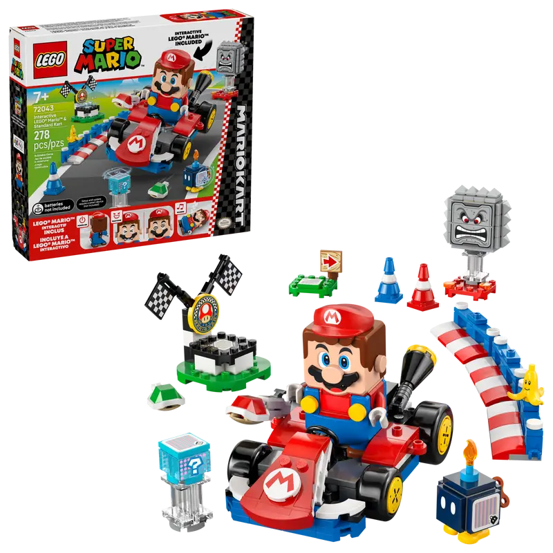 LEGO® Super Mario™ Mario Kart Interactive LEGO Mario & Standard Kart (72043)