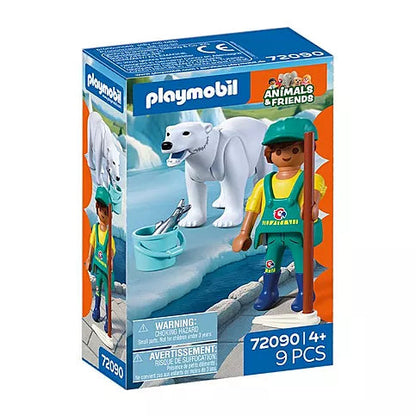 Zoo: Polar Bear and Zookeeper (PM-72090)