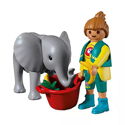 Zoo: Baby Elephant and Zookeeper (PM-72092)