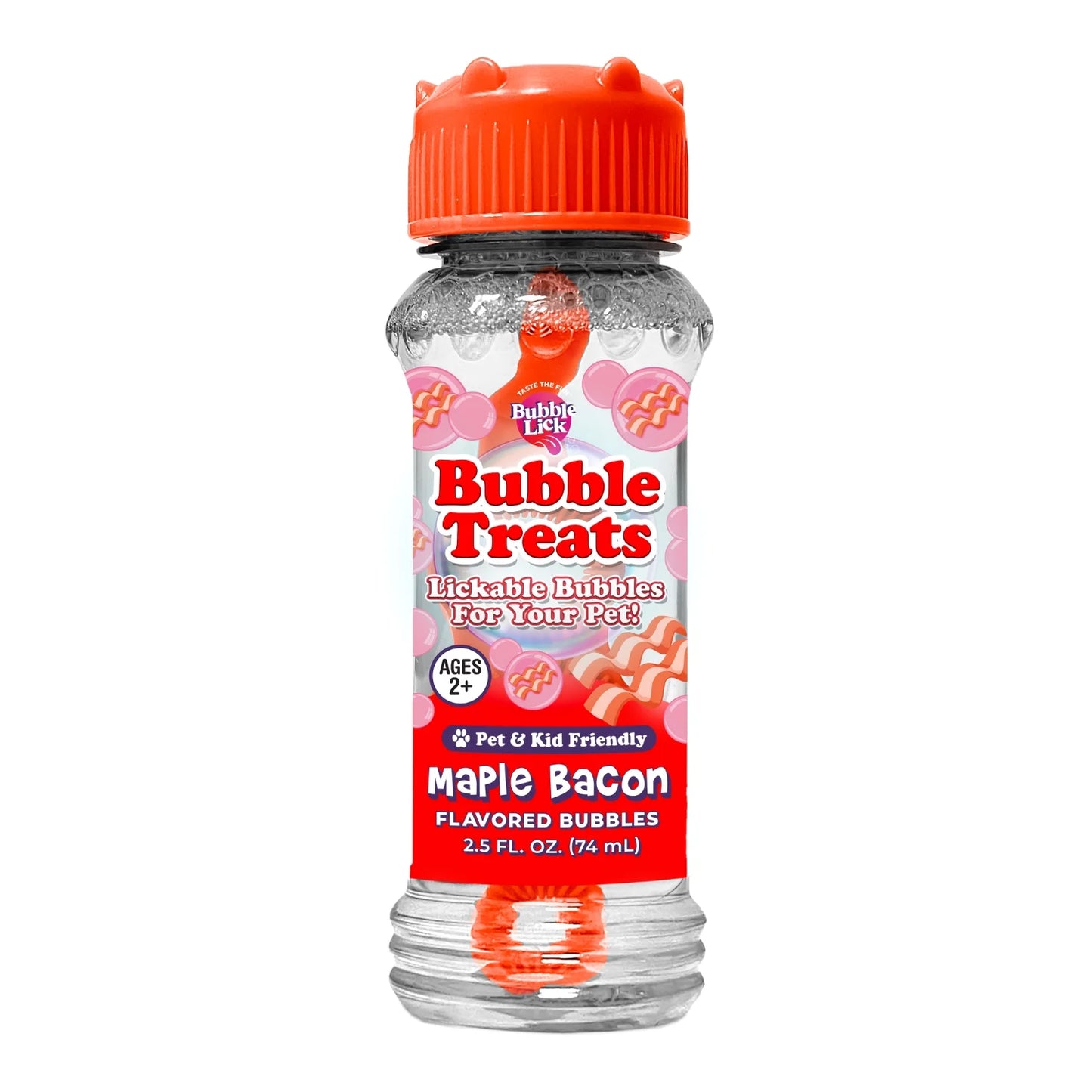 BubbleLick Maple Bacon Edible Bubbles for Pets & Kids