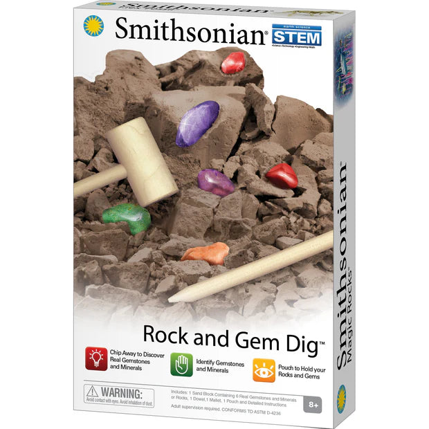 Smithsonian Rock and Gem Dig Value Set