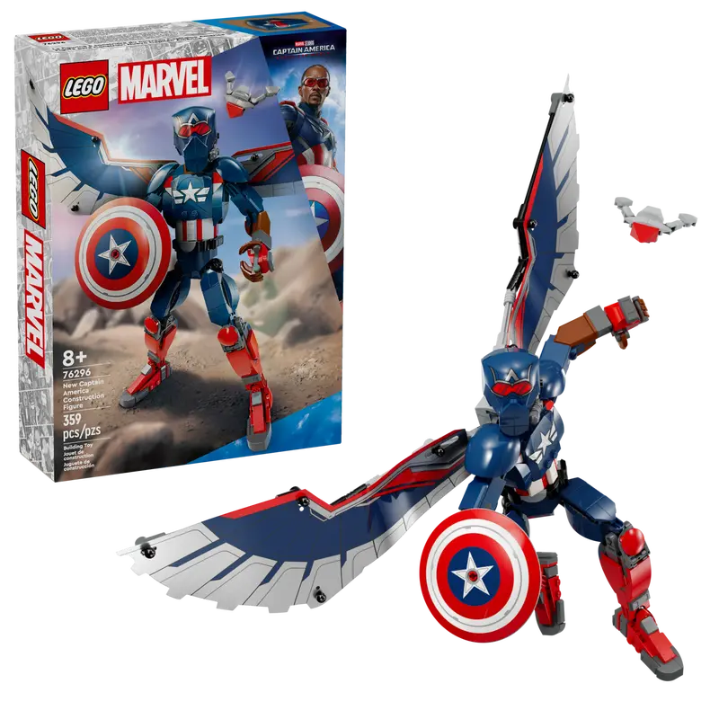 LEGO® Marvel New Captain America Construction Figure (76296)