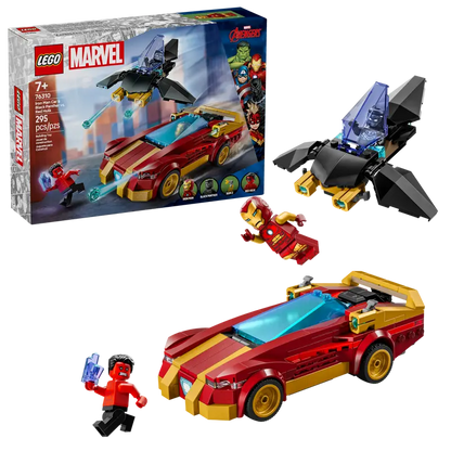 LEGO® Marvel Iron Man Car & Black Panther vs. Red Hulk (76310)
