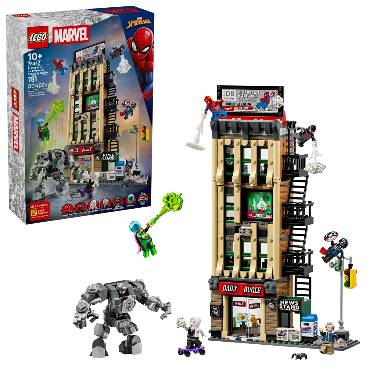 LEGO® Marvel Spider-Man vs. Mysterio: The Daily Bugle (76342)