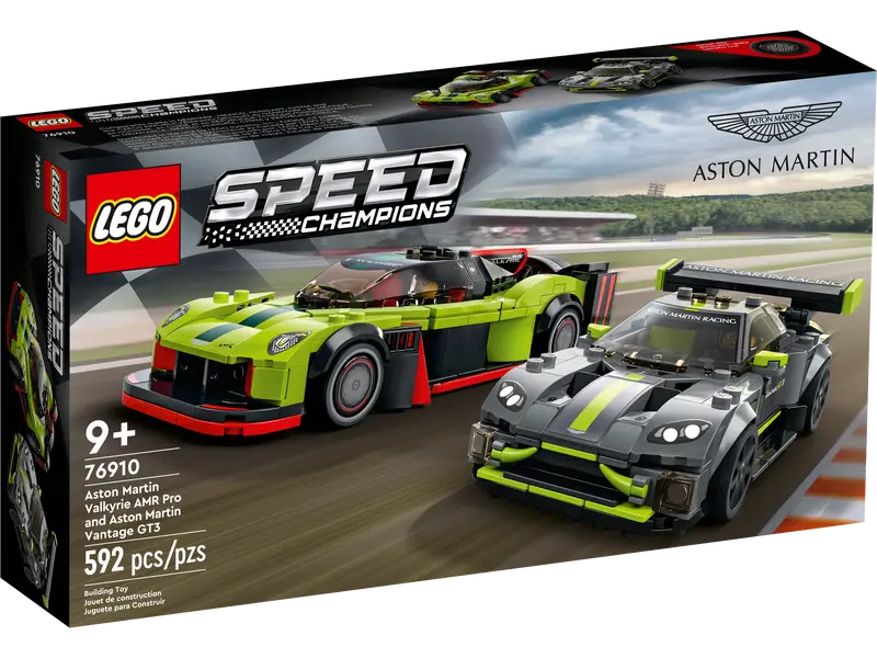 LEGO® Speed Champions Aston Martin Valkyrie AMR Pro and Aston Martin Vantage GT3 (76910) (Retired)