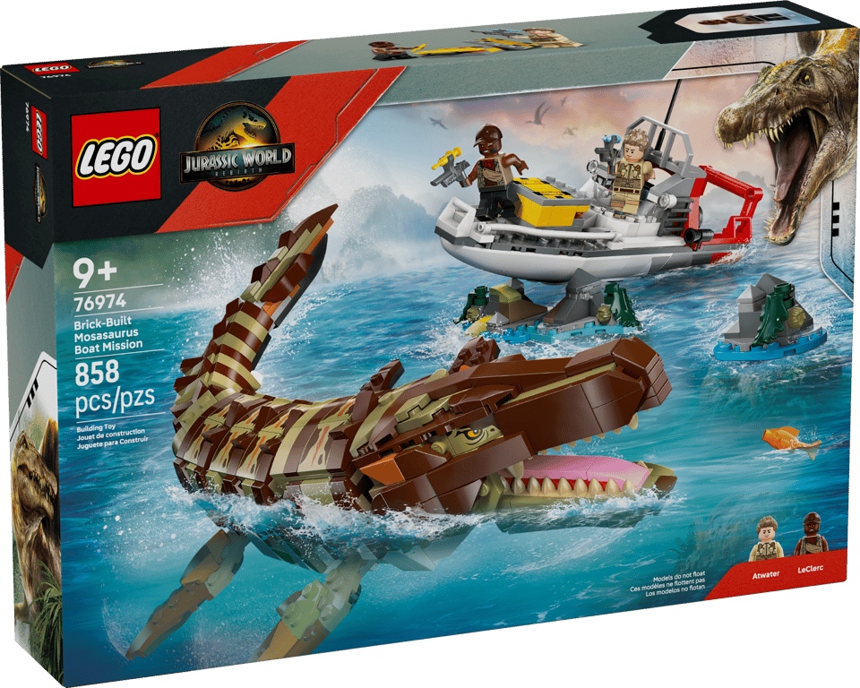 LEGO® Jurassic World Mosasaurus Dinosaur Boat Attack (76974)