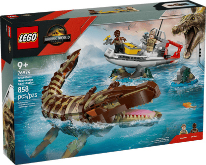 LEGO® Jurassic World Mosasaurus Dinosaur Boat Attack (76974)