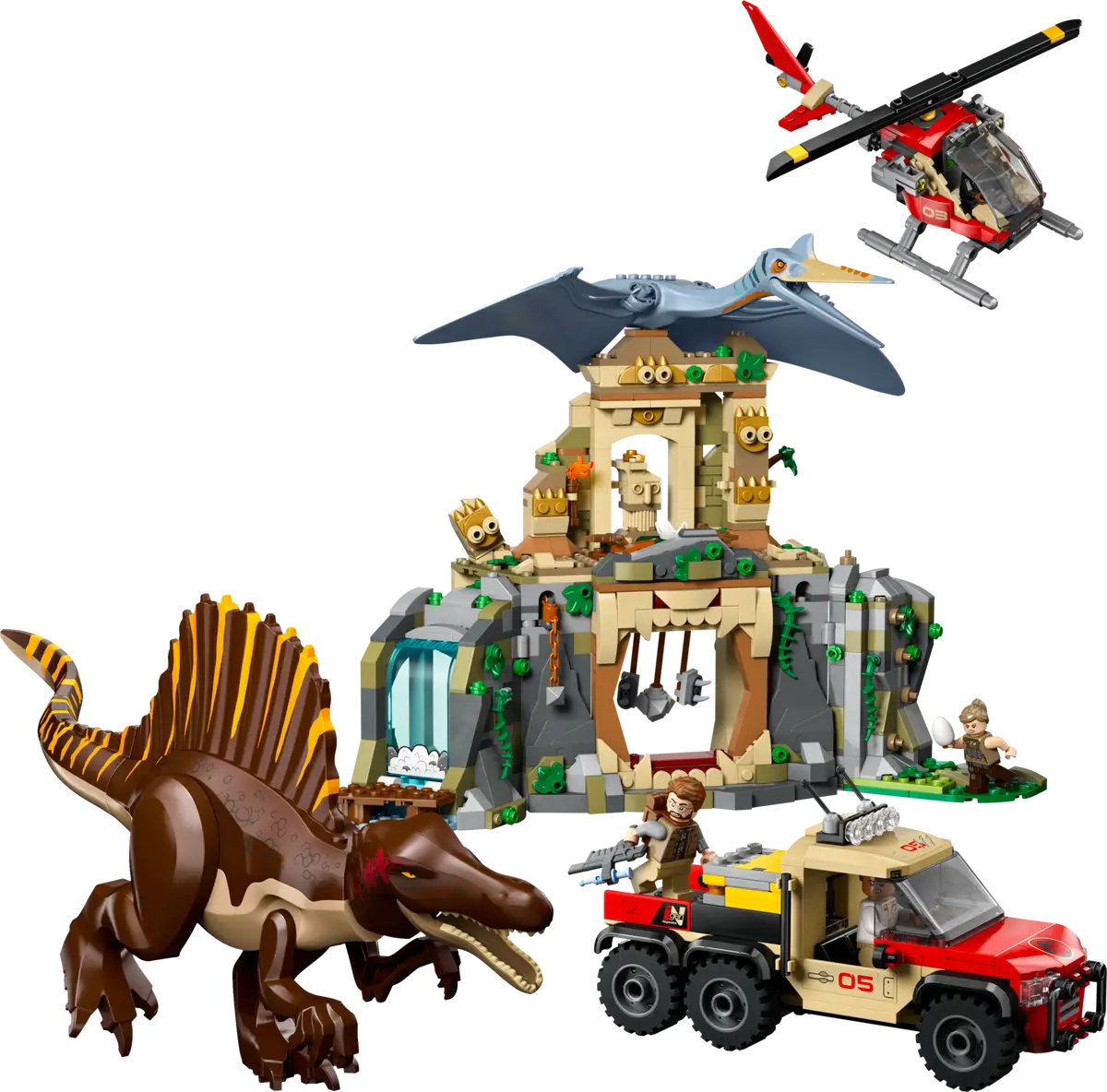 LEGO® Jurassic World Spinosaurus & Quetzalcoatlus Air Mission (76976)
