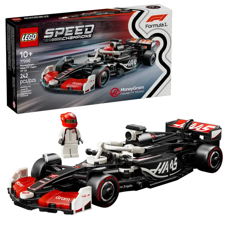 LEGO® Speed Champions MoneyGram Haas F1® Team VF-24 Race Car (77250)
