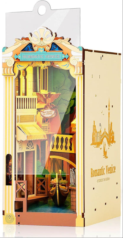 DIY Miniature House Book Nook Kit: Romantic Venice