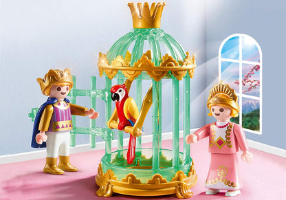 *Royal Children with Parrot Cage